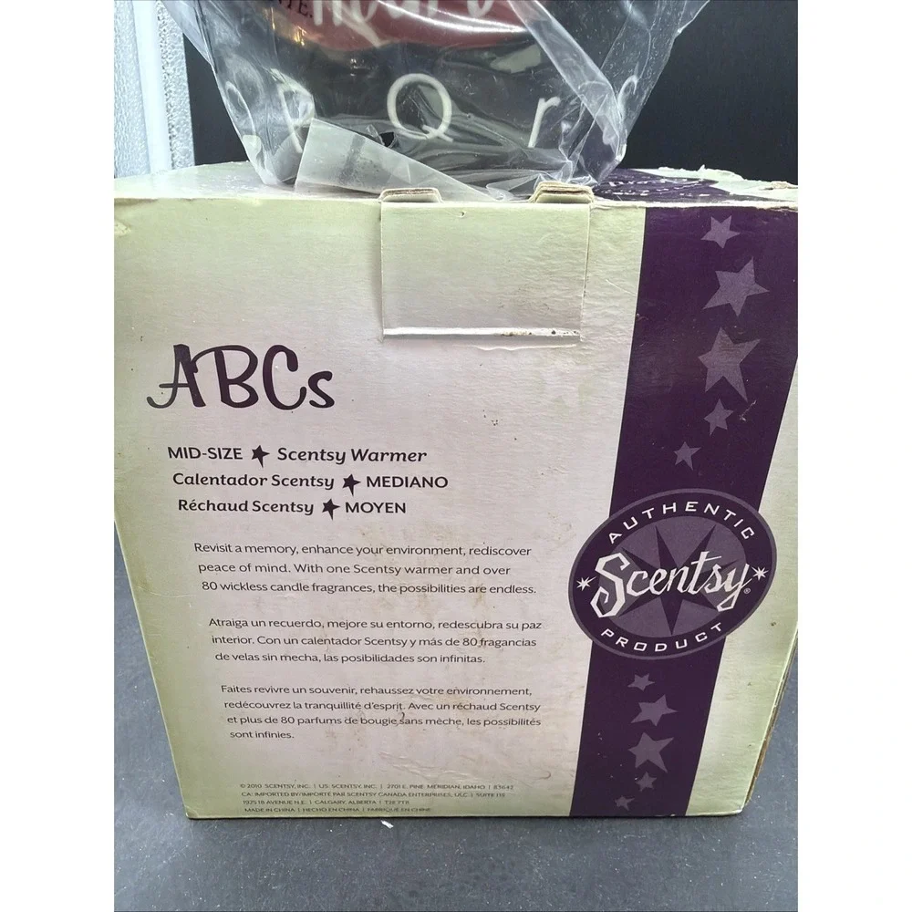 Retired Scentsy Warmer Teacher ABC Best Teachers Teach From The Heart NEW IN BOX